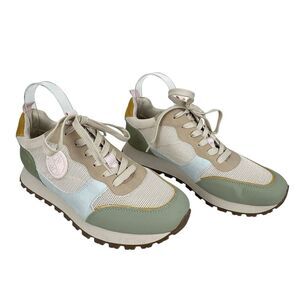 Sam and Libby Women's Randal Sneaker 11M  Bayleaf Green Lace Up Vegan Pastel